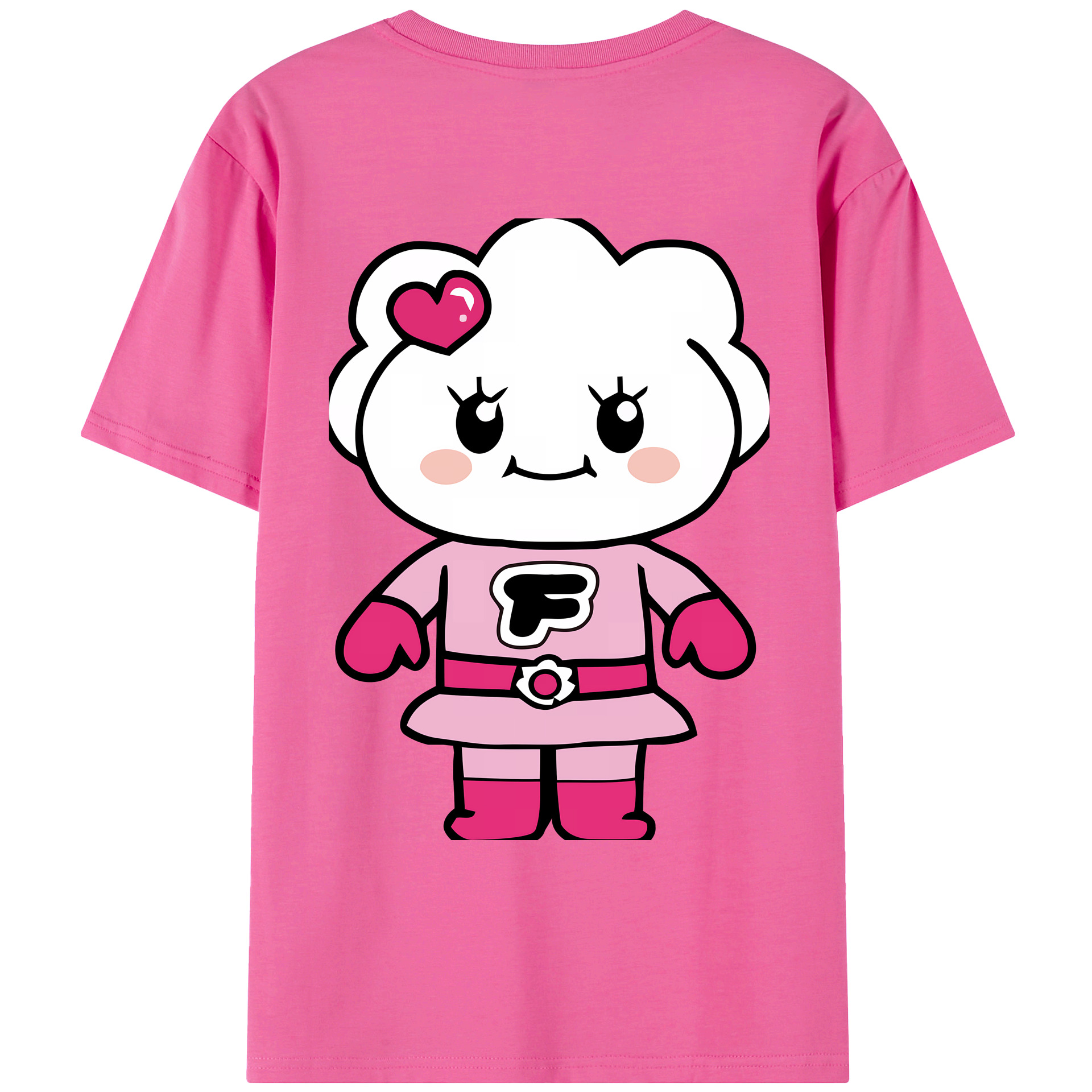 （画像用） アンパンマン Anpanman レディース半袖Tシャツ(バックプリント)